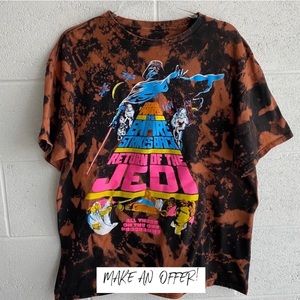 Custom made Star Wars acid wash shirt